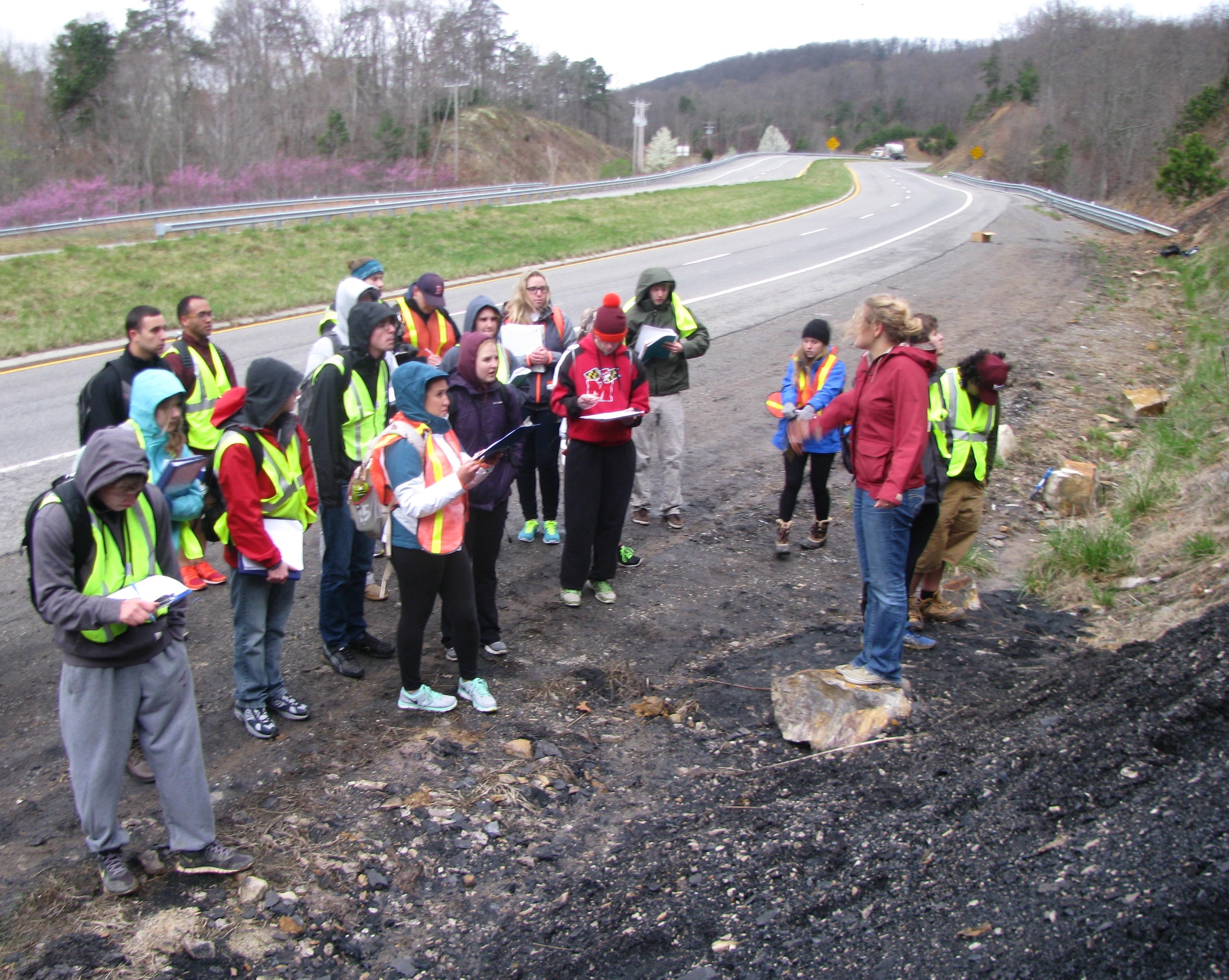 Earth and Life class fieldtrip