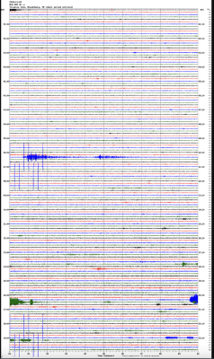 Seismogram of Rutgers game jump